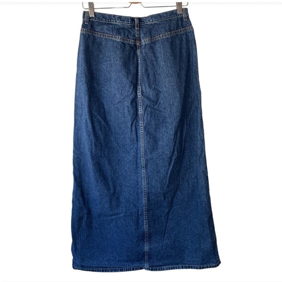 Vintage Eddie Bauer Blue Denim Maxi Skirt 18 - Picture 2 of 11